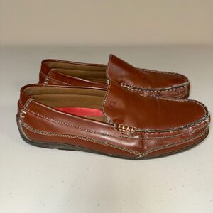 Tommy Hilfiger Shoes Men 10 Dathan Slip On Loafer Dress Moccasin Brown V-Leather